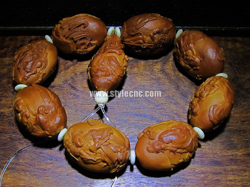 使用數控雕刻機雕刻下橄欖核