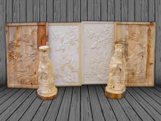3D 用于木浮雕項目的數(shù)控雕刻機 3D 用于木浮雕項目的數(shù)控雕刻機