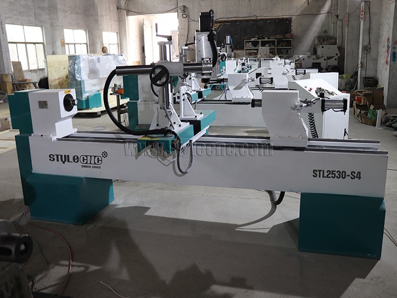 四軸數控木工車床 3D 車削、銑削、拉削