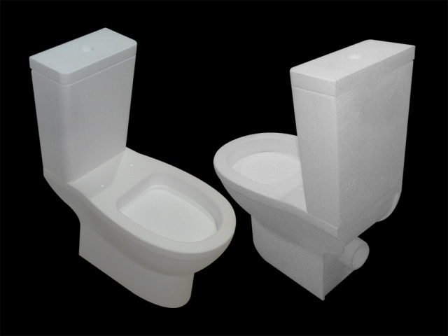 五軸數控加工 3D EPS 馬桶原型模具 五軸數控加工 3D EPS 馬桶原型模具
