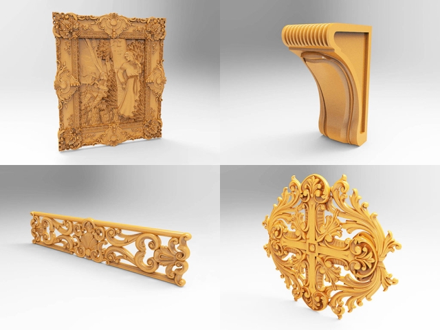 免費3D數控木工雕刻機STL文件 免費3D數控木工雕刻機STL文件