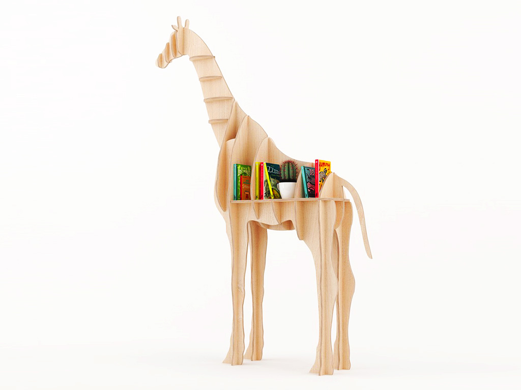 長頸鹿書柜項目的嵌套數(shù)控雕刻機(jī)