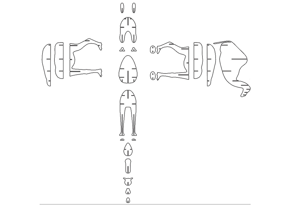 用于 Camel Display Storage 的嵌套數(shù)控雕刻機(jī) PLT 文件