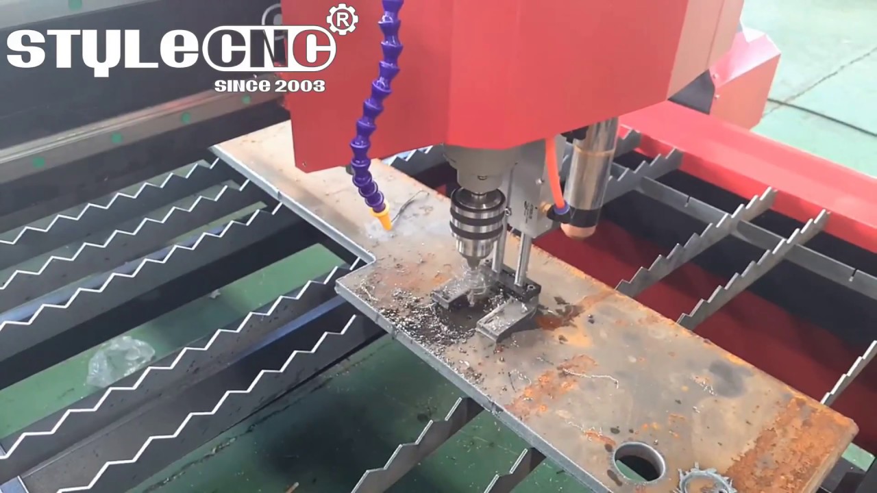 數控等離子切割工作臺與鉆孔頭組合 數控等離子切割工作臺與鉆孔頭組合